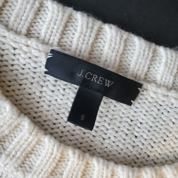 J. Crew white thick sweater - Picture 2 of 10
